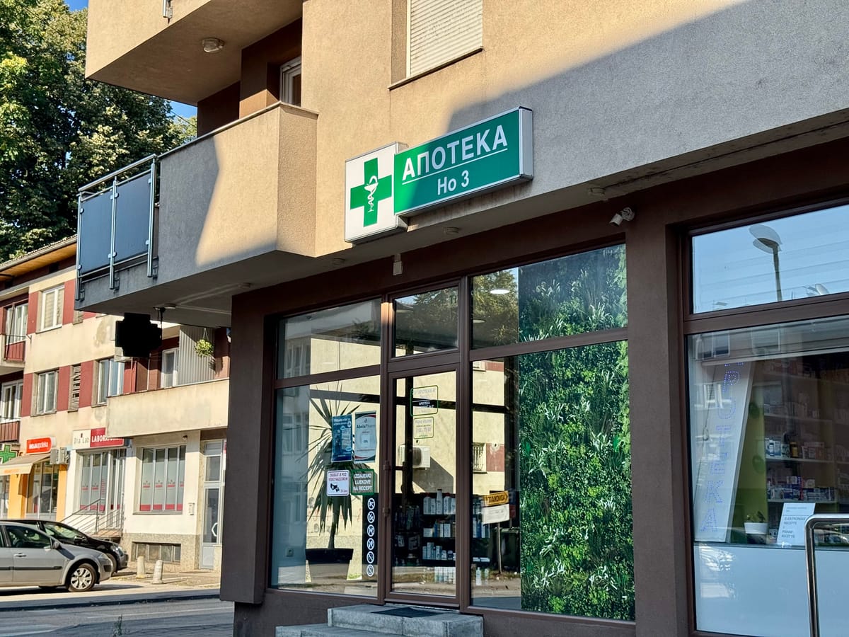 Pharmacy near the apartment
